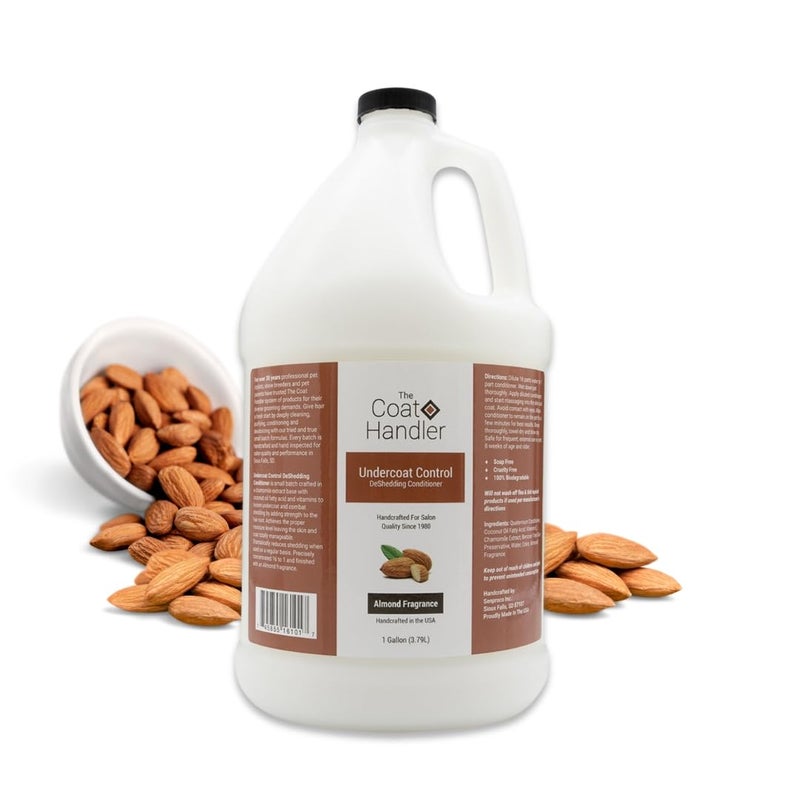 The Coat Handler Undercoat Control Deshedding Conditioner, 1 Gallon - Combats and Reduces Shedding, Undercoat Removal, Omega 3 & 6 Rich, Vitamin E Strengthens Hair Follicles, All-Natural Ingredients - Image 1